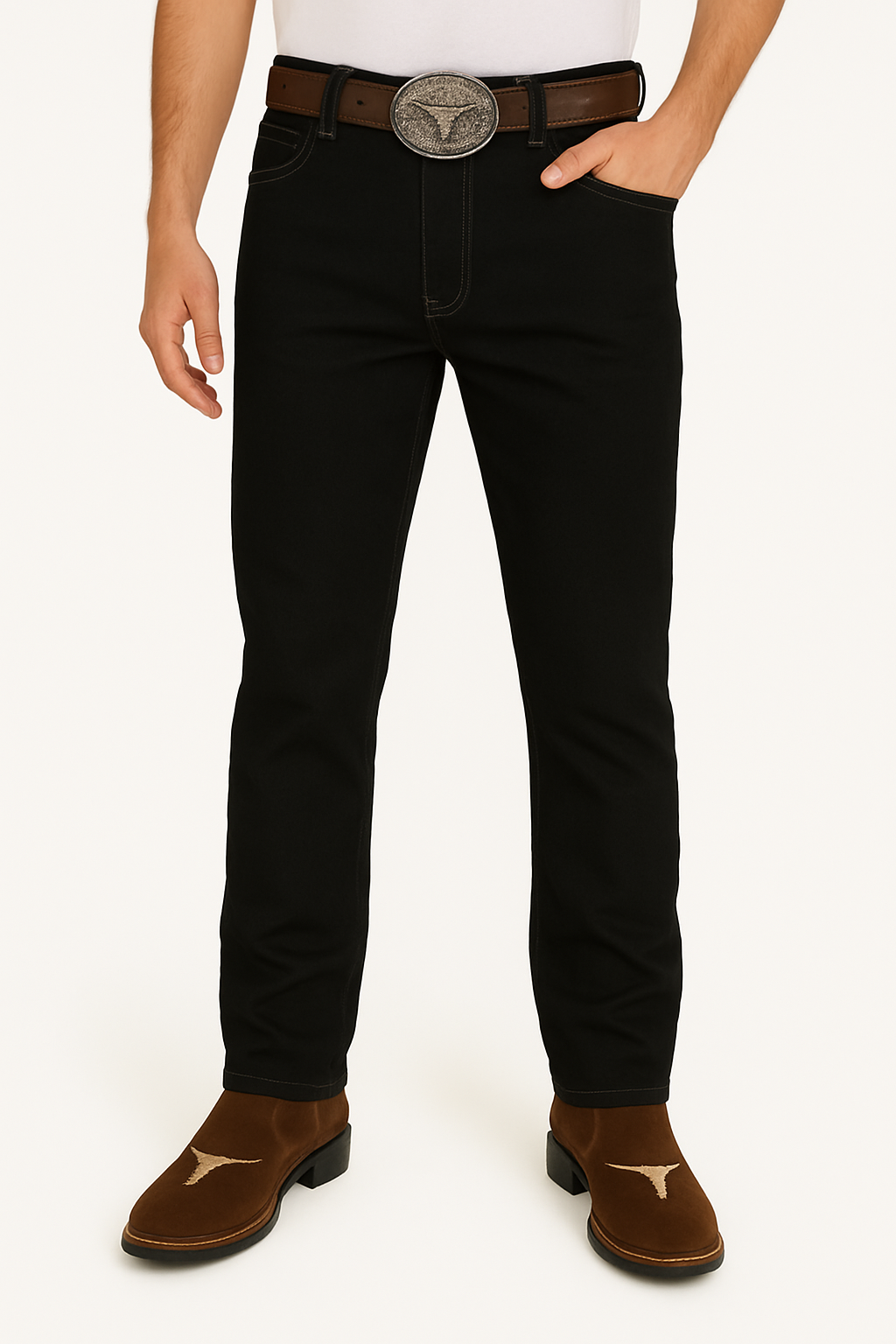 Calça Jeans Básica Preta