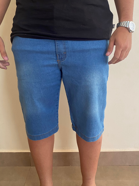 Bermuda Jeans Azul Claro