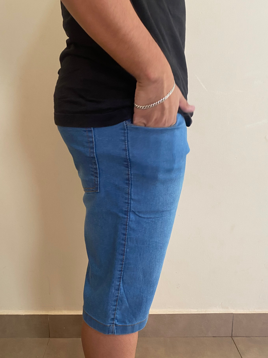 Bermuda Jeans Azul Claro